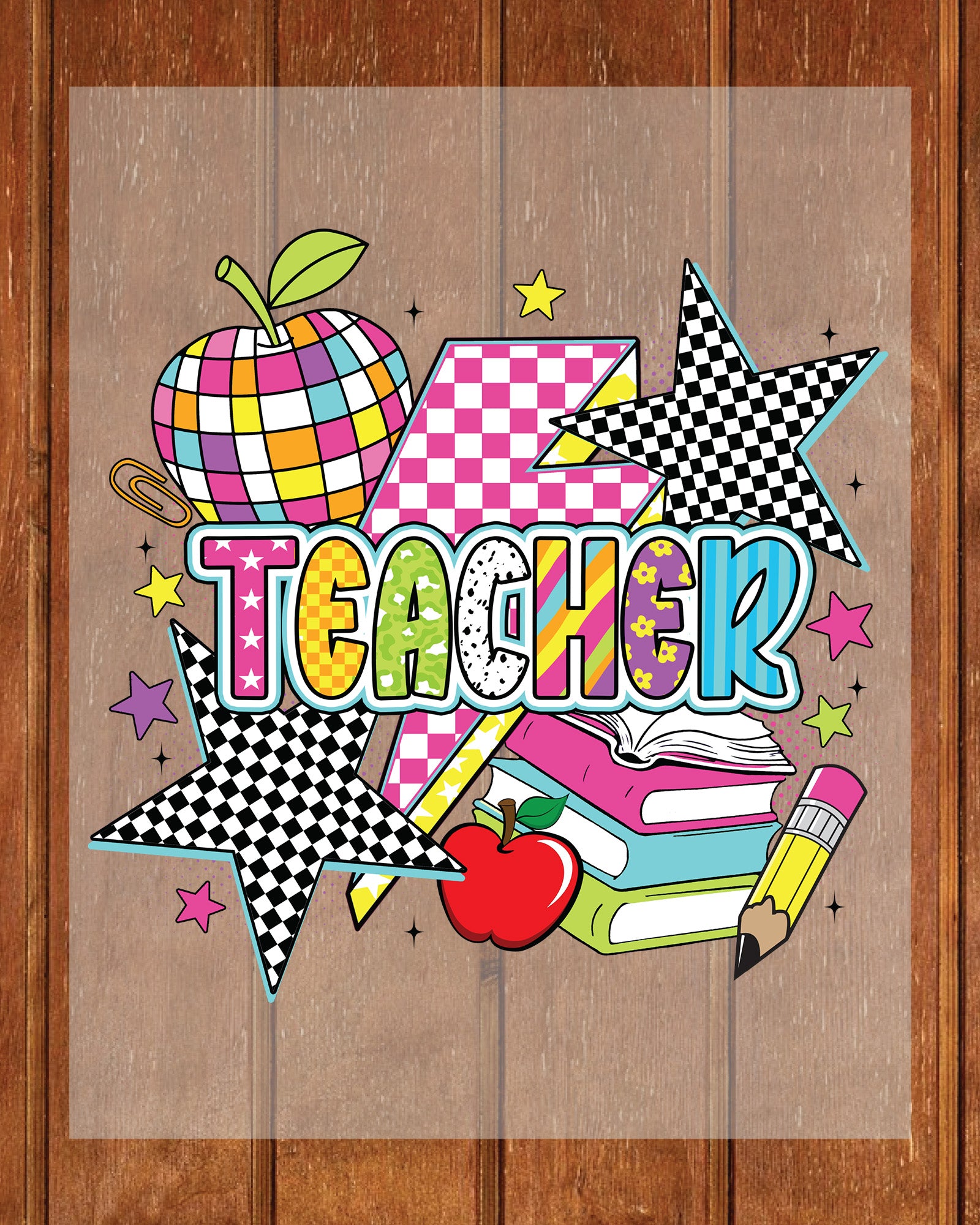 Retro Teacher Preppy DTF Transfer