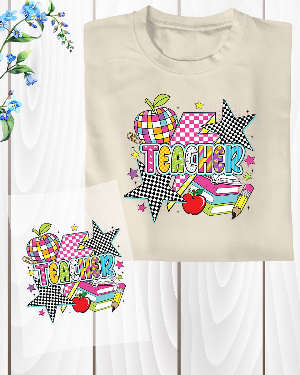Retro Teacher Preppy DTF Transfer