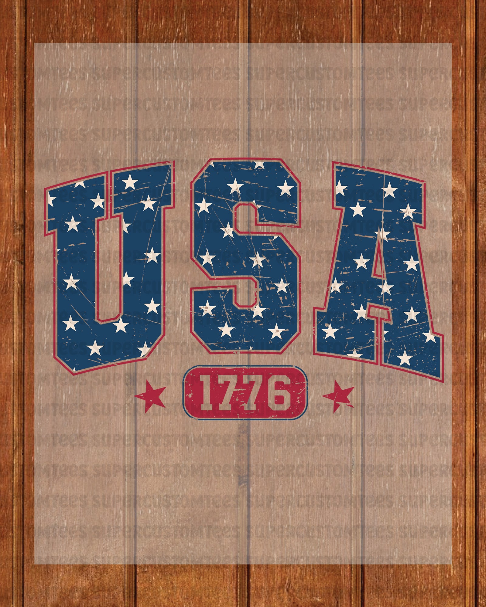 Retro Usa DTF Transfer Ready to Press