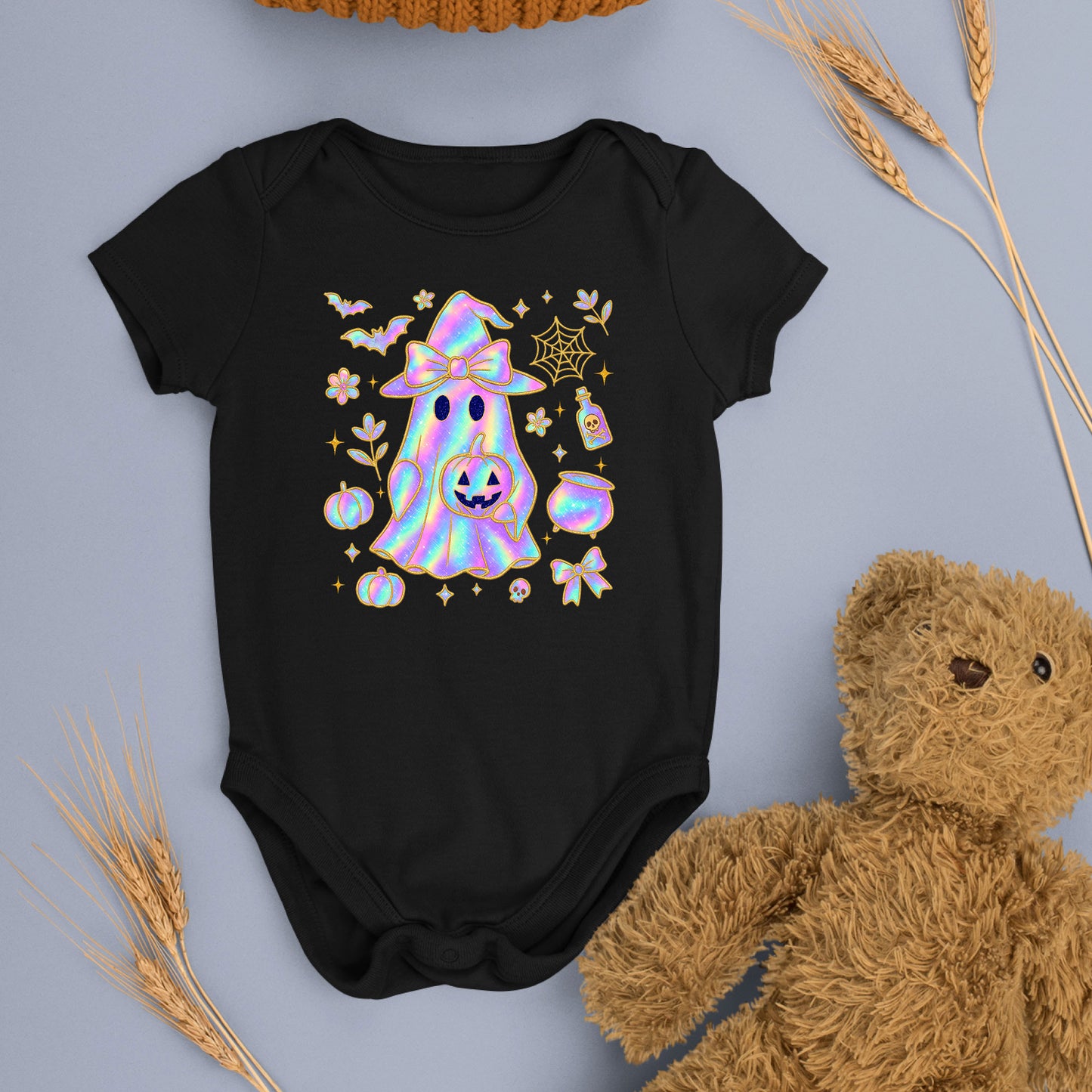 Iridescent  Shirt Halloween Ghost Tees