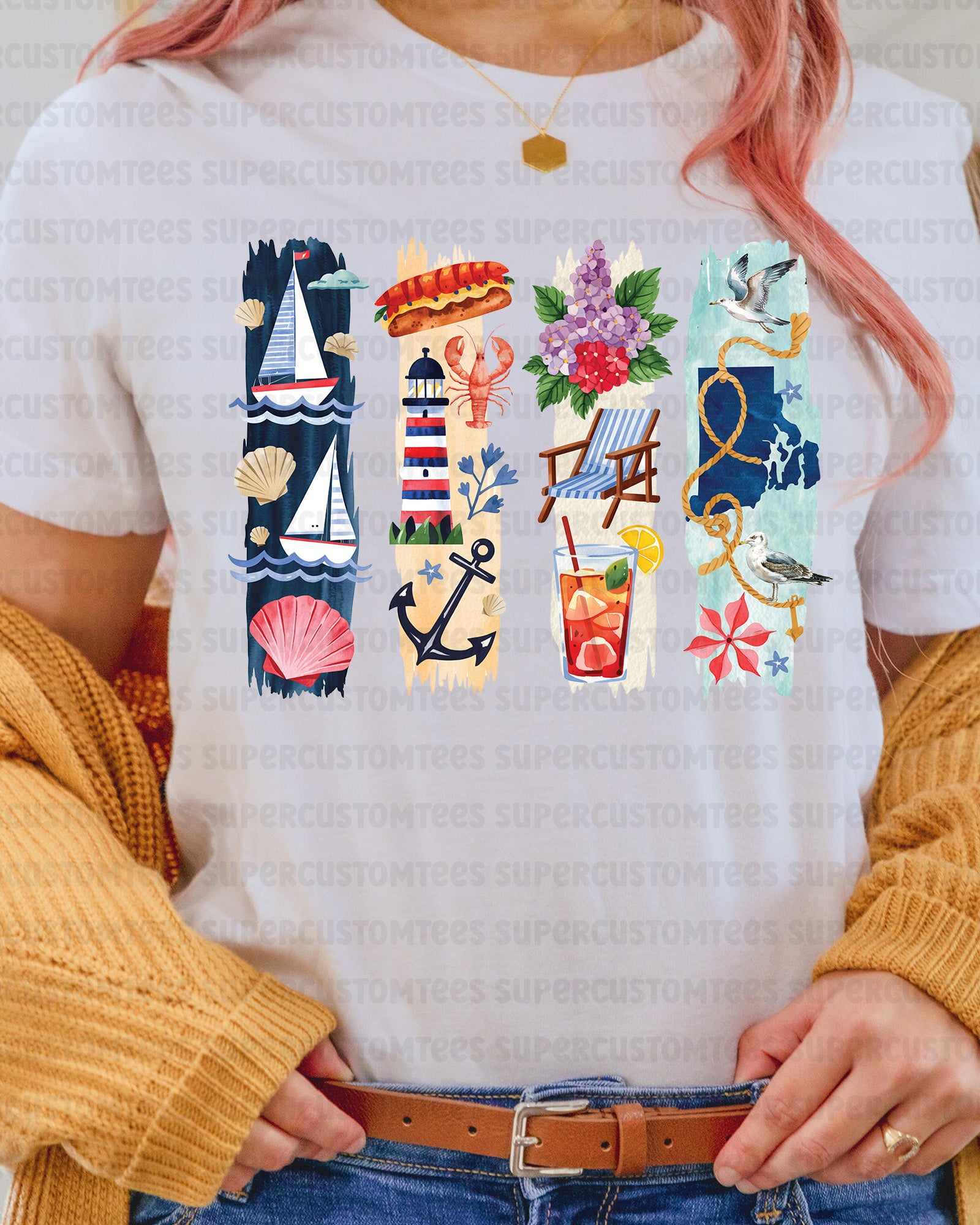 Rhode Island DTF Heat Transfer Ready to Press