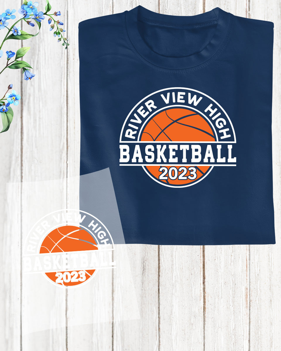 Riverview High Basketball DTF Transfer Film
