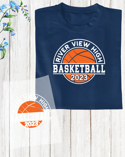 Riverview High Basketball DTF Transfer Film