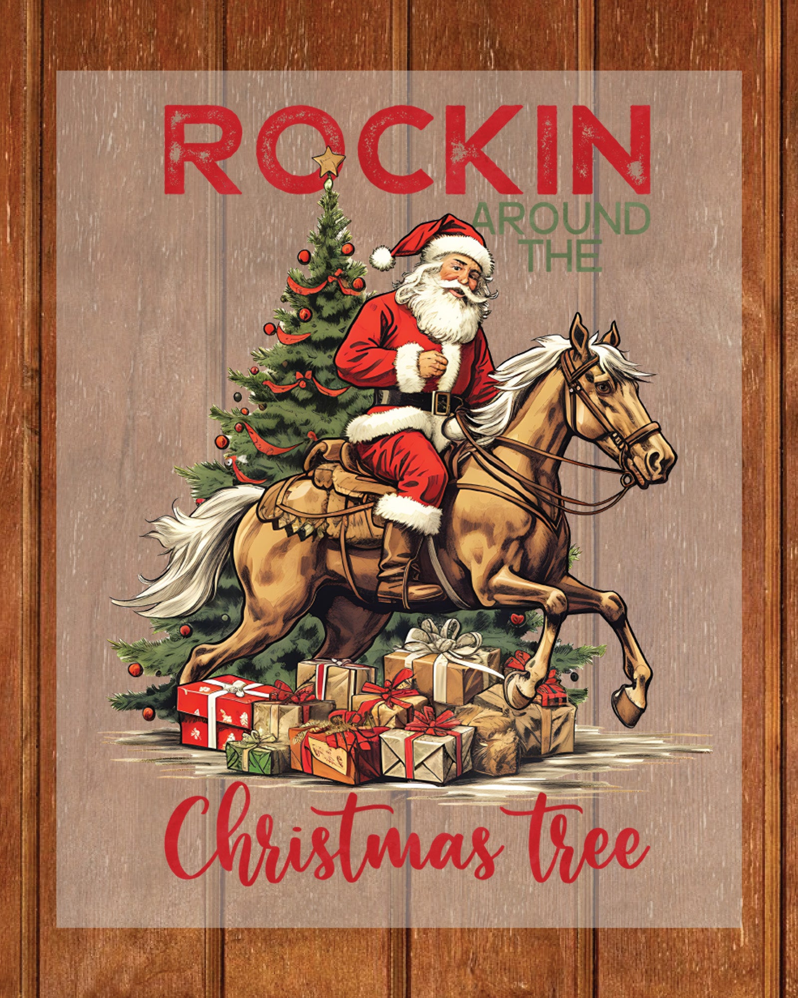 Rockin Around The Christmas Tree Heat Transfer