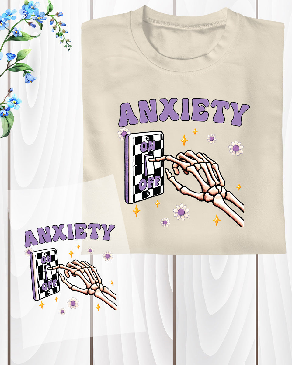 Anxiety Button DTF Transfer Sheets