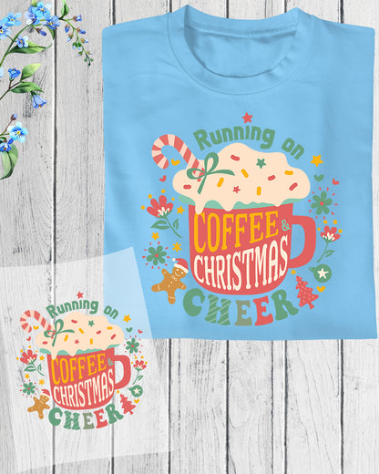 Boho Christmas Coffee Retro DTF Transfer Film