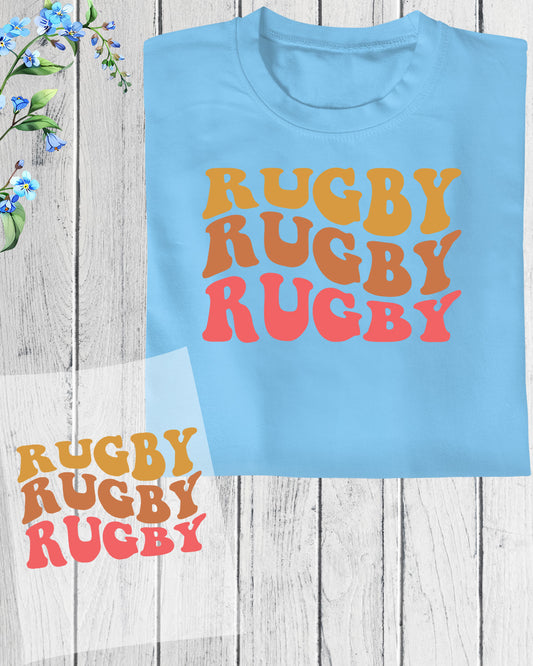 Rugby Groovy DTF Transfer Sheets