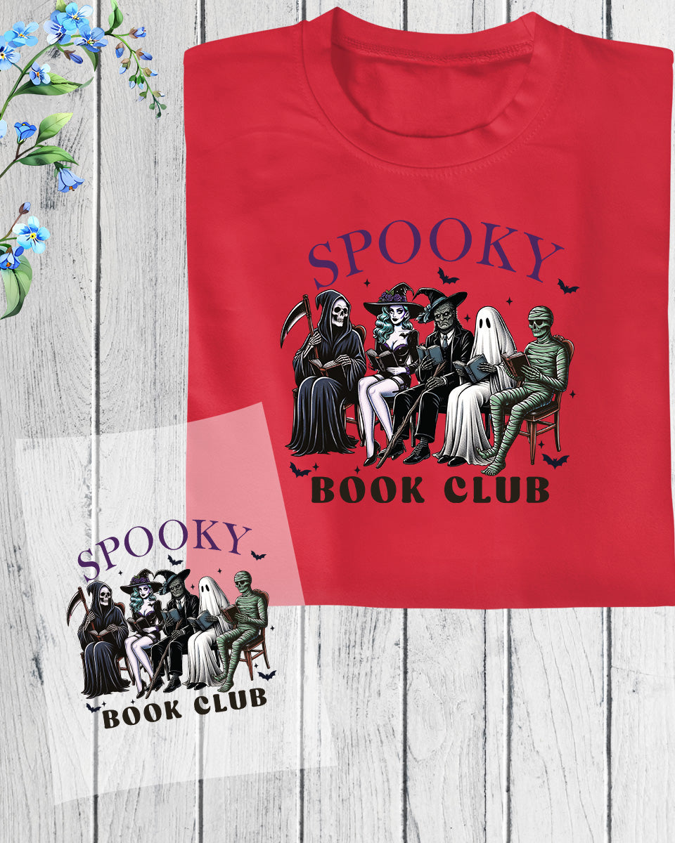 Spooky Book Club DTF Transfer Film