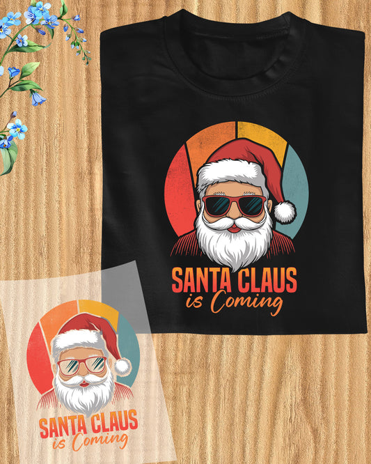 Santa Claus is Coming DTF Transfer Sheets