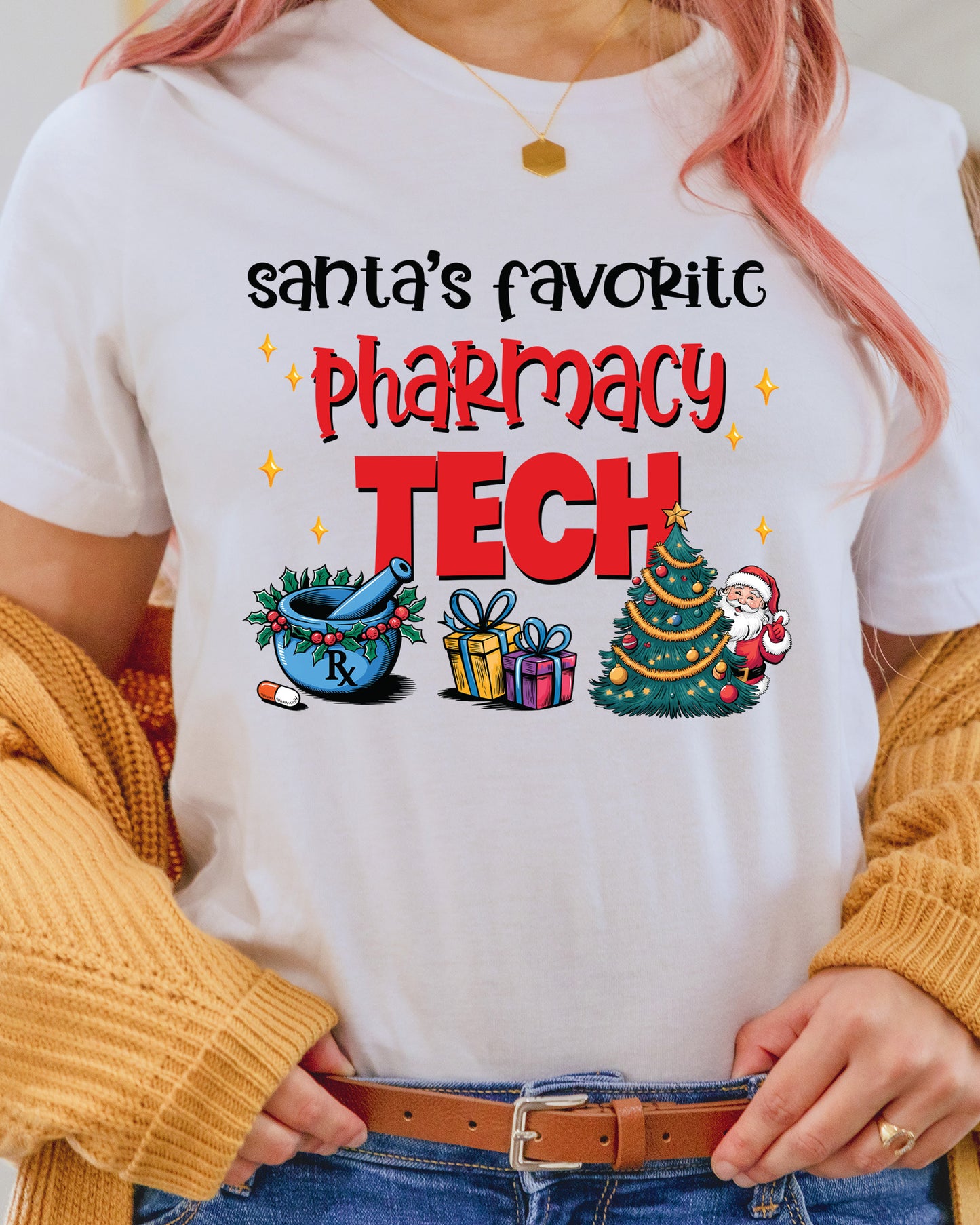 Santa’s Favorite Pharmacy Tech DTF Transfer
