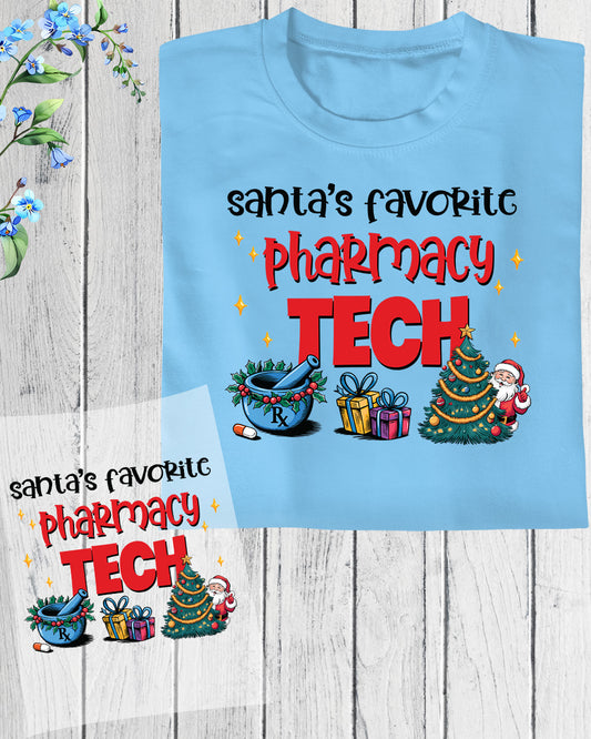 Santa’s Favorite Pharmacy Tech DTF Transfer
