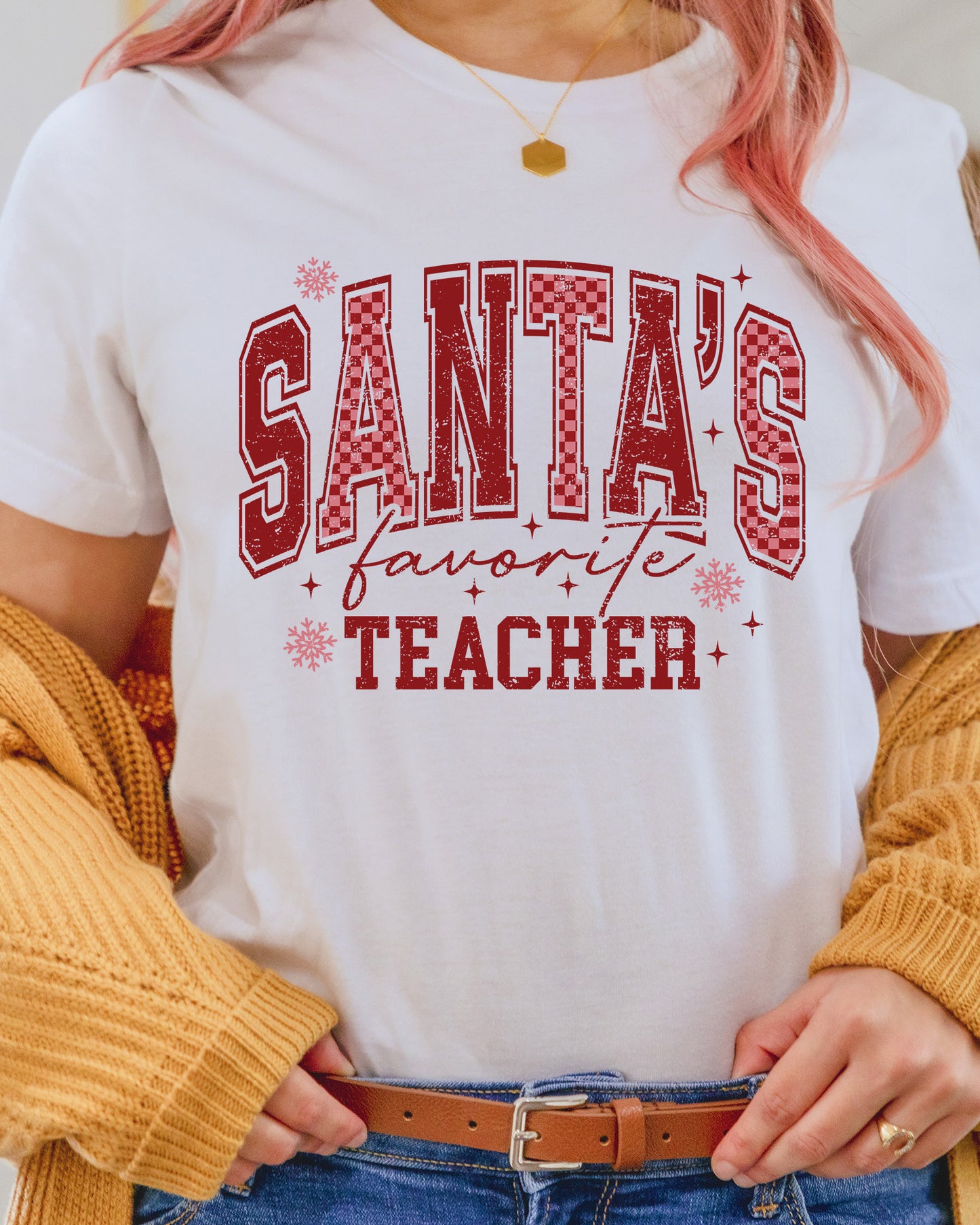 Santa's Favorite Teacher DTF Transfer