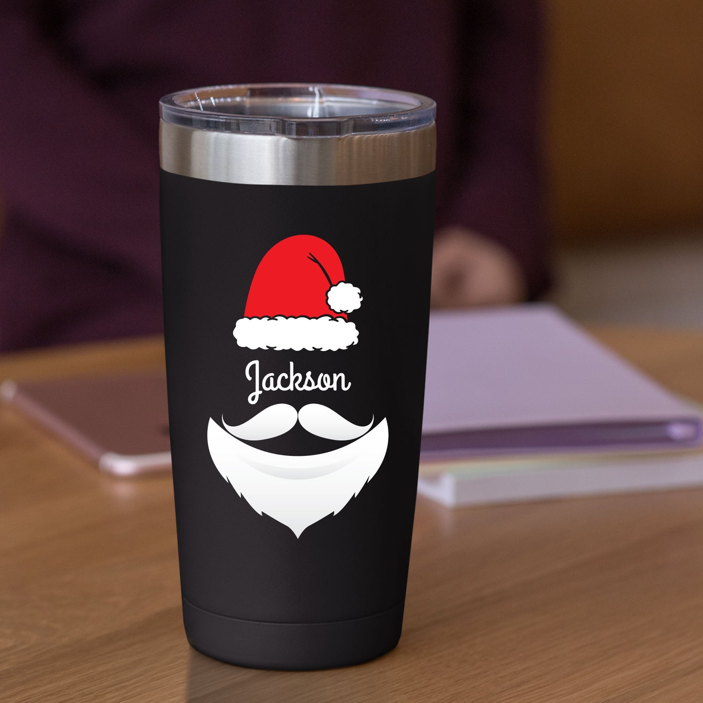 Santa's Hat Family Christmas Name DTF Transfer