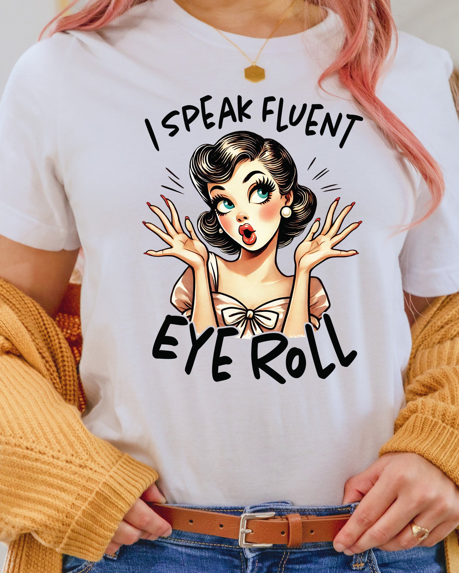 Sarcastic Funny Vintage Girl Sassy DTF Transfer