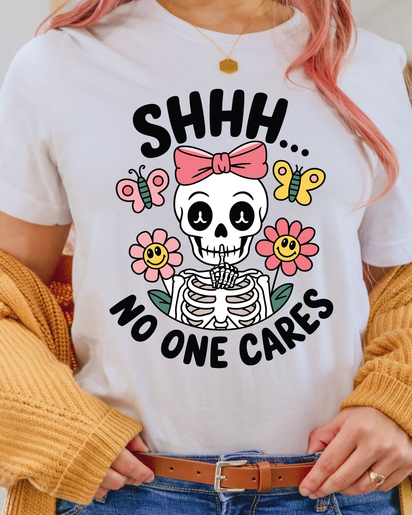 Sarcastic Skeleton DTF Transfer