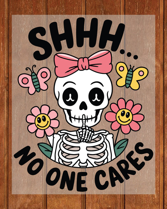 Sarcastic Skeleton DTF Transfer