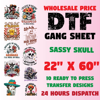Sassy Skull Gang Sheet