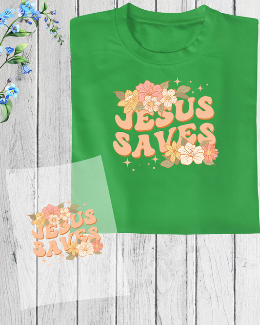 Jesus Saves DTF Transfer Film