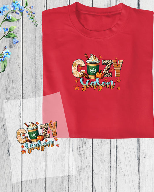 Fall shirts for women Cozy Season DTF Transfer Film