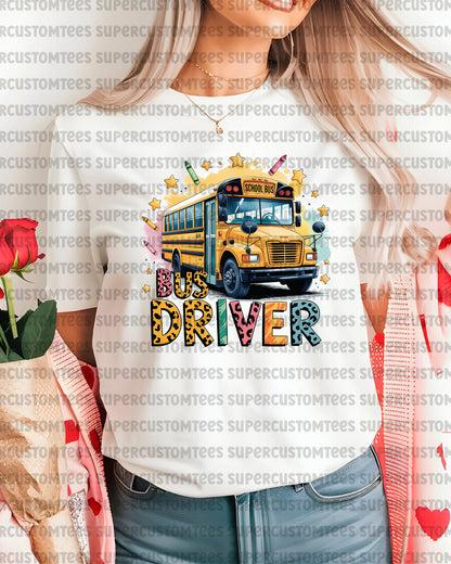 School Bus Driver Appreciation Gift DTF Transfer