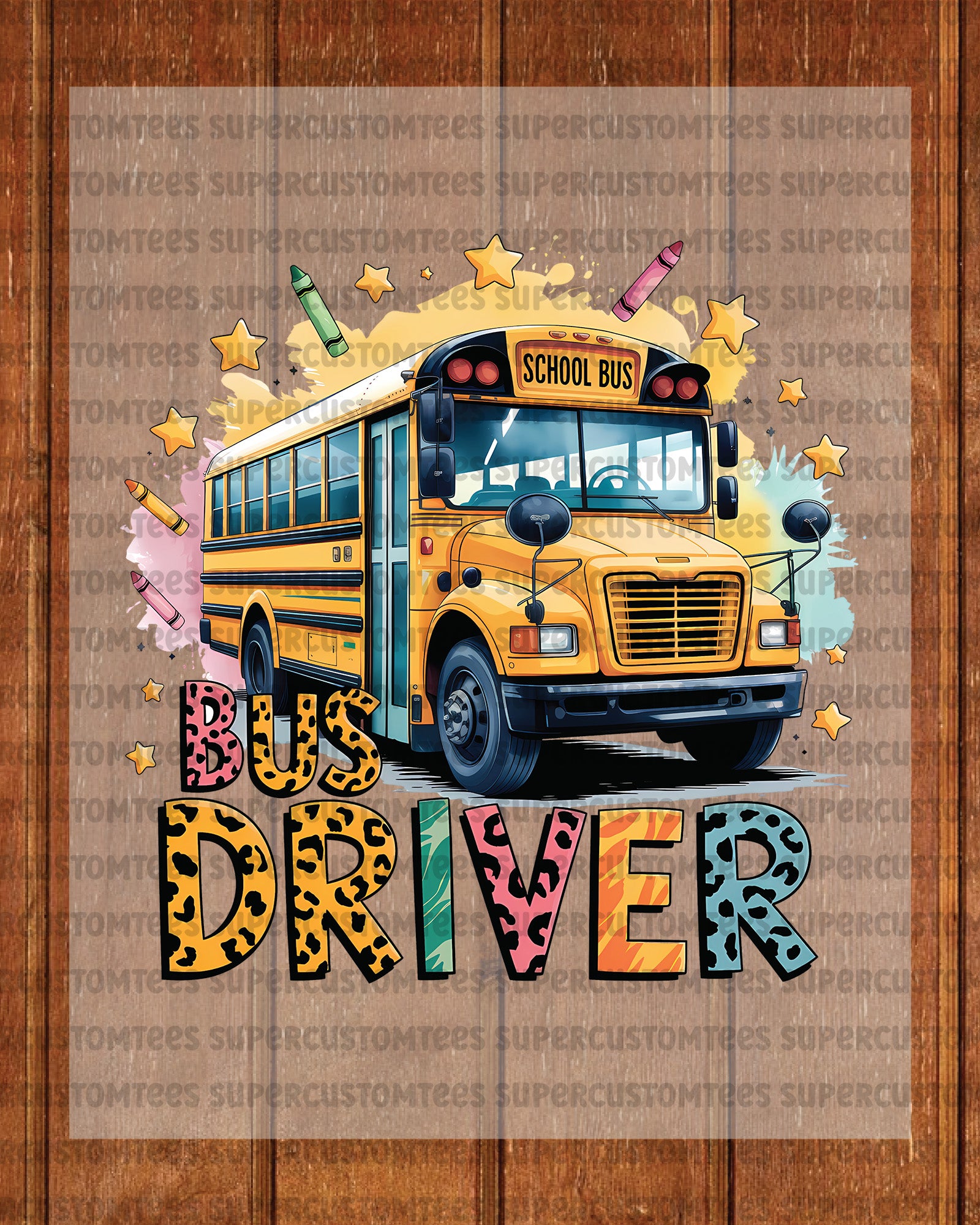 School Bus Driver Appreciation Gift DTF Transfer