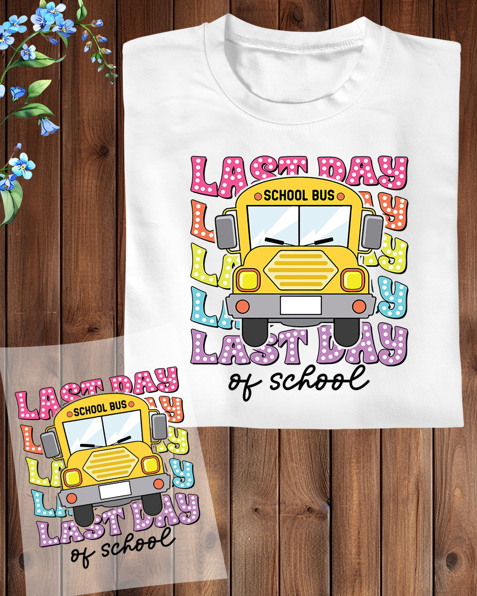 School Bus DTF Transfer Ready to Press