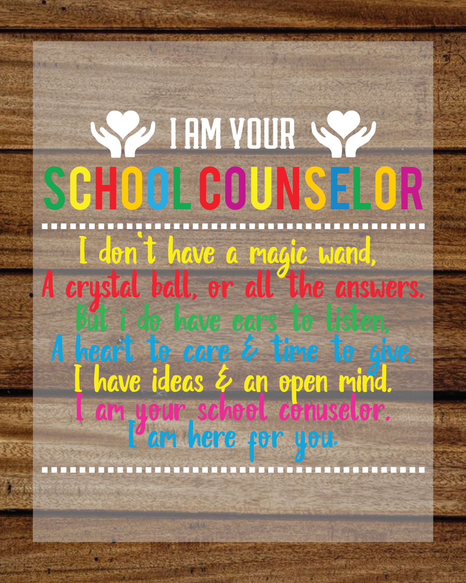 School Counselor Gift DTF Transfer