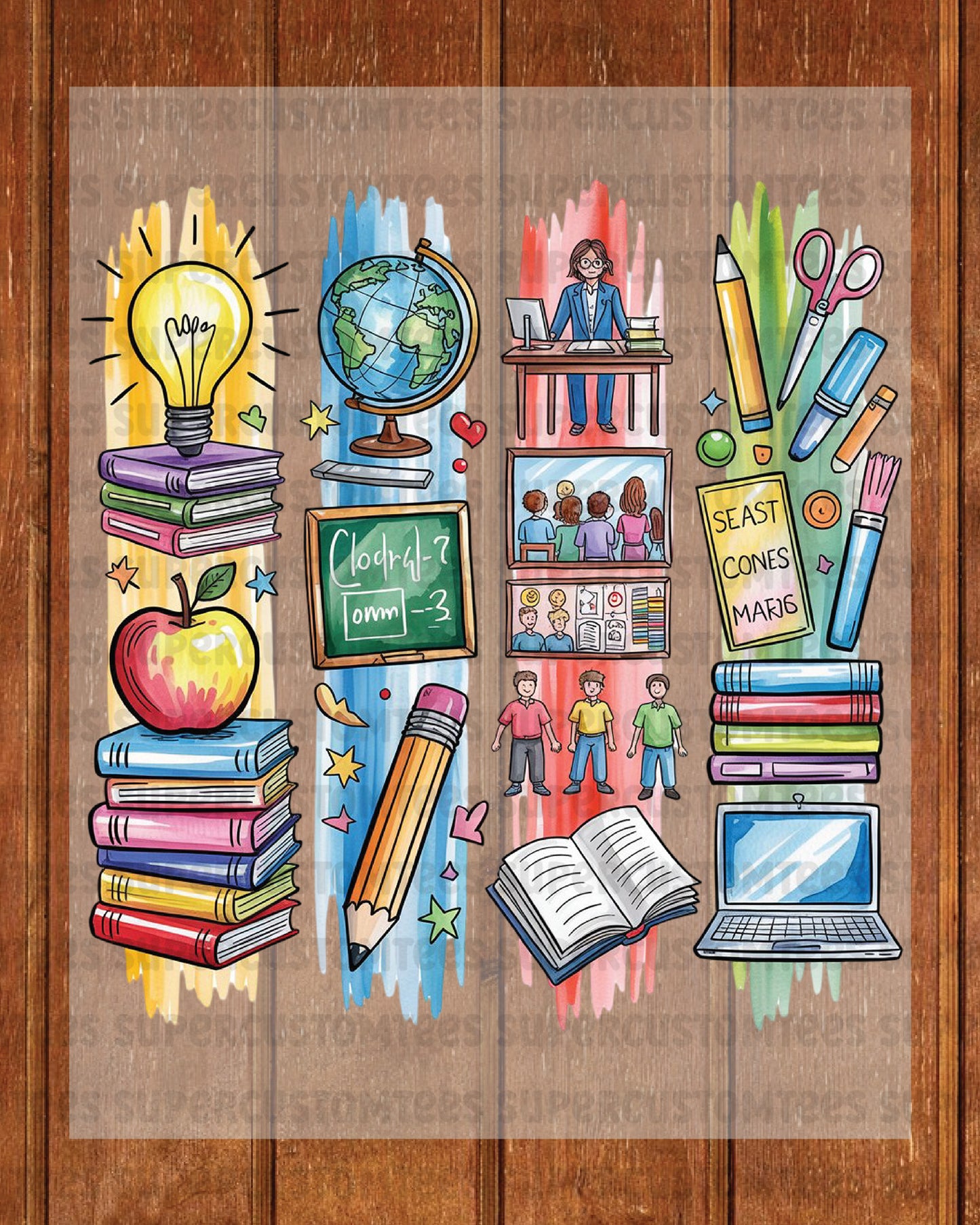 School DTF Transfer Ready to Press