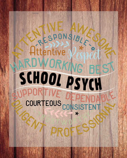 School Psych DTF Transfer Ready to Press