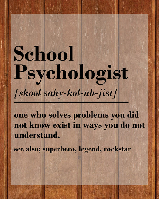 School Psychologist Definition DTF Transfer