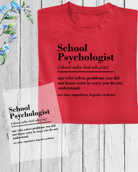 School Psychologist Definition DTF Transfer