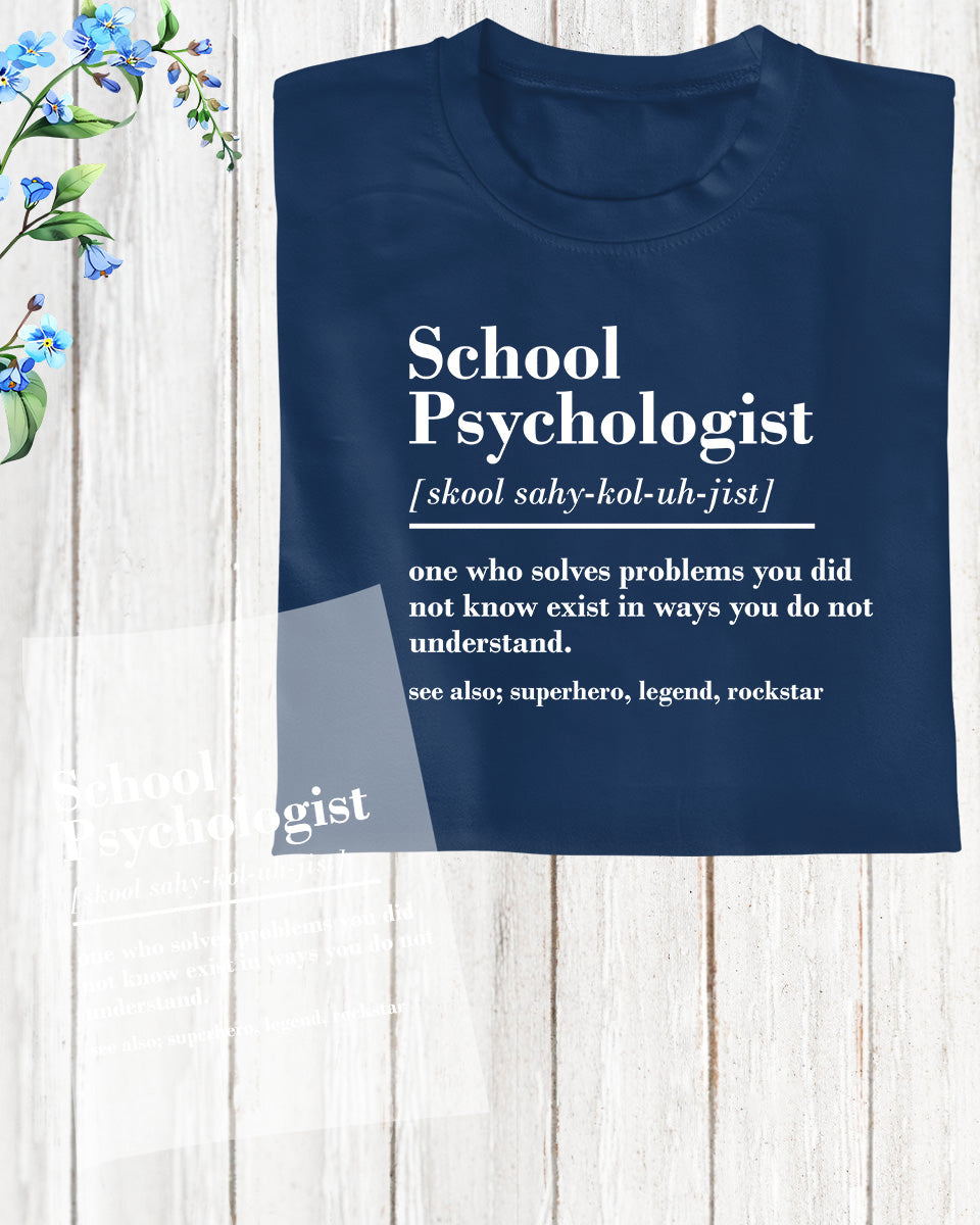 School Psychologist Definition Ready to Press DTF Transfer