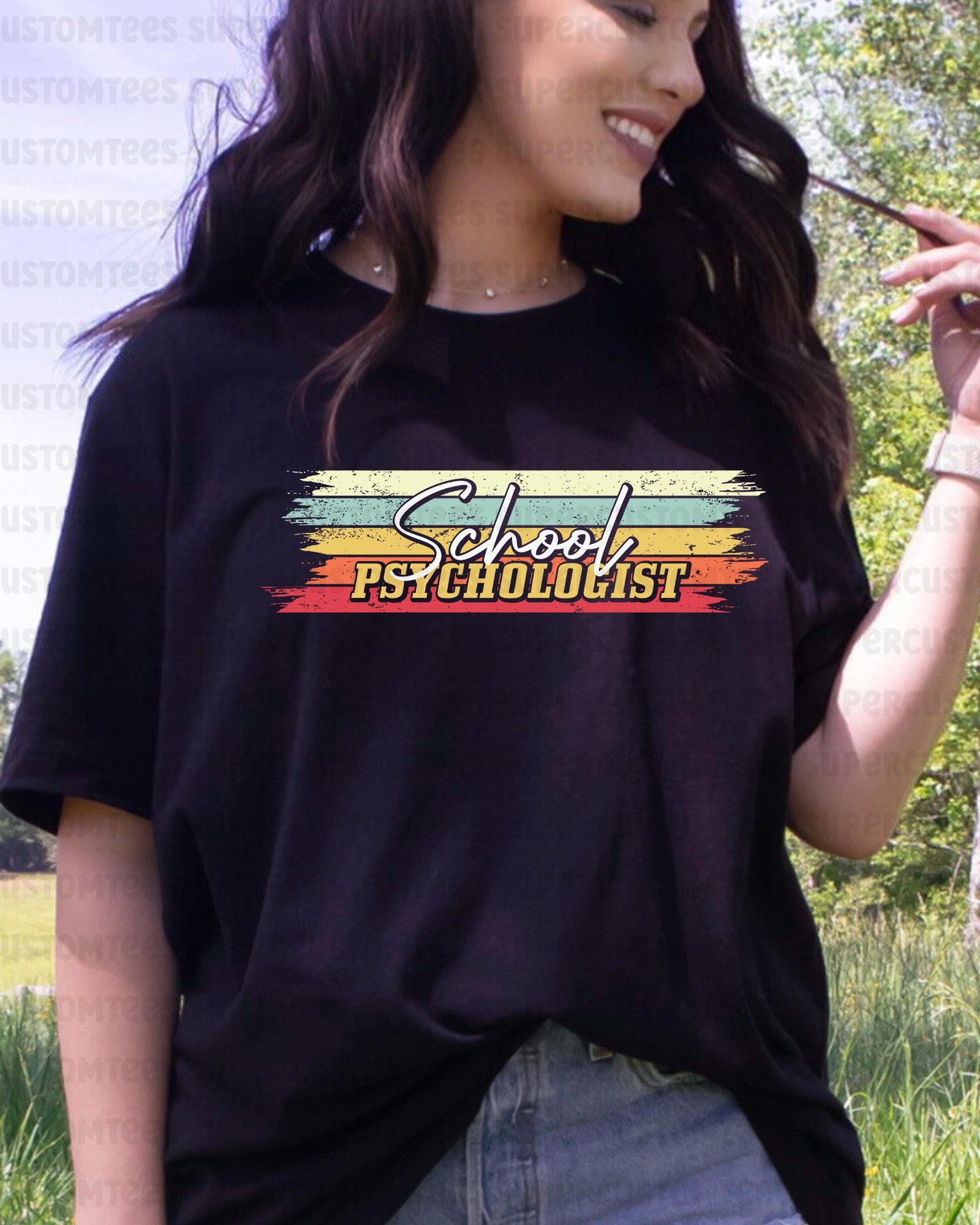 School Psychologist DTF Transfer Ready to Press