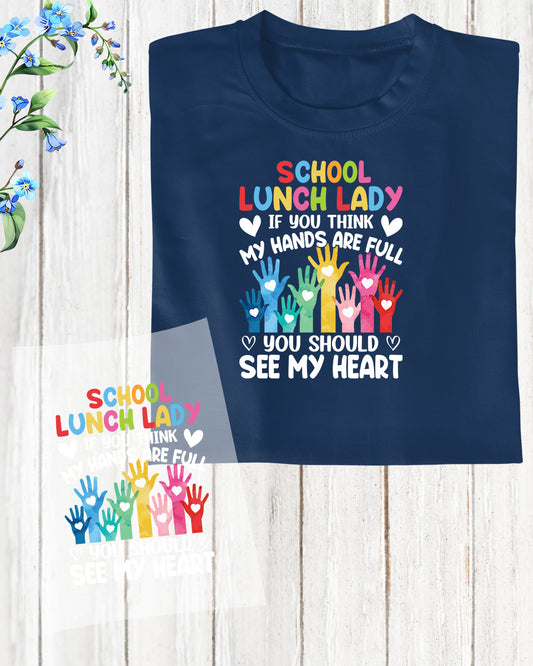School Lunch Lady Special Education DTF Transfer Film