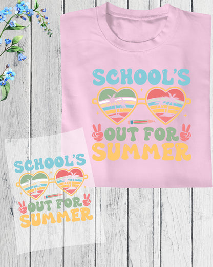 Schools Out for Summer Retro DTF Transfer
