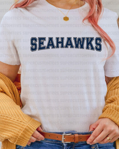 Seahawks DTF Heat Transfer Ready to Press