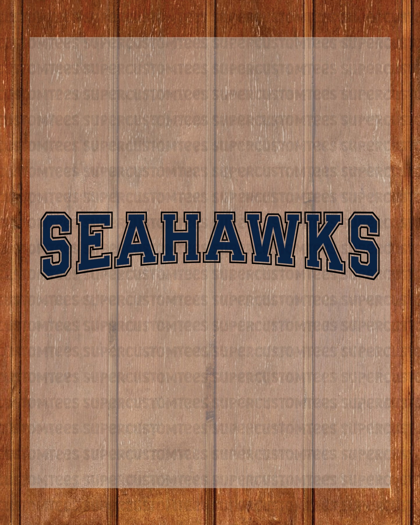 Seahawks DTF Heat Transfer Ready to Press