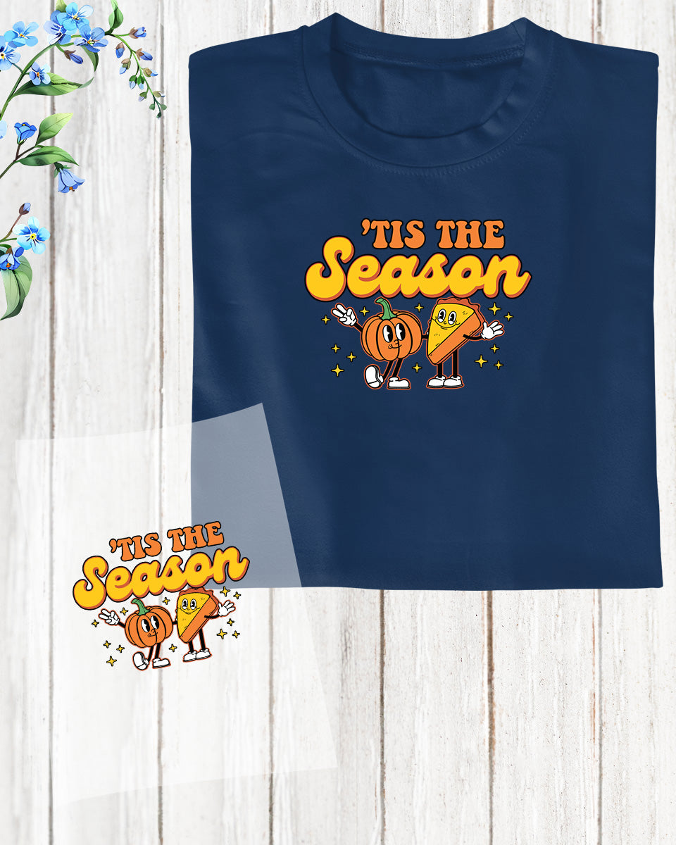 Tis The Season Pumpkin DTF Transfer Film