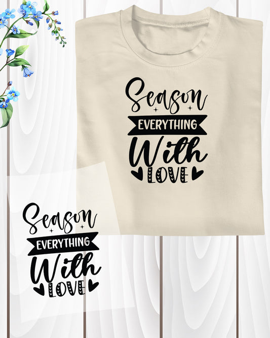 Season Everything With Love Kitchen DTF Transfer Film