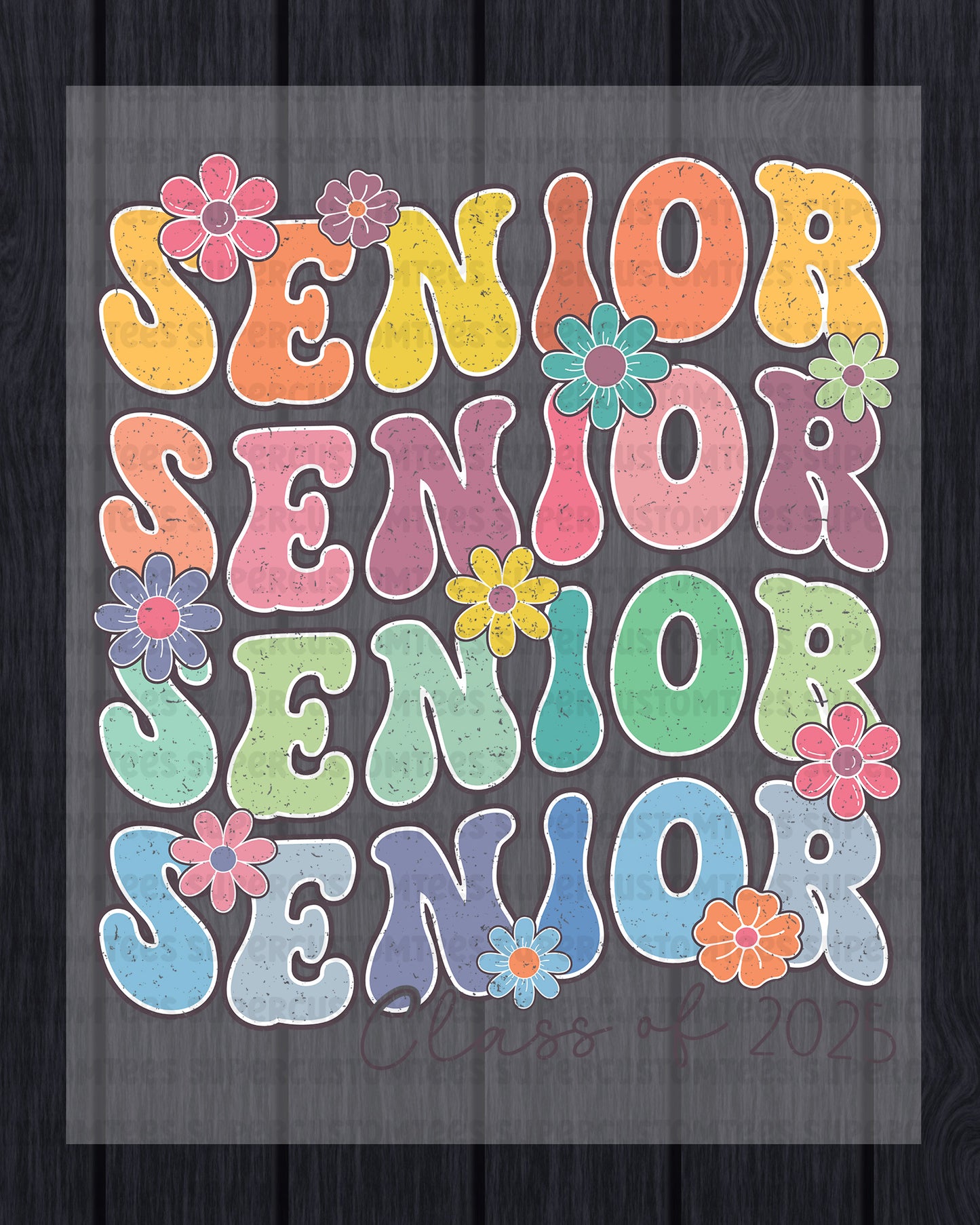 Senior 2025 DTF Transfer Ready to Press