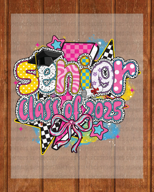 Senior Class Of 2025 DTF Transfer Ready to Press