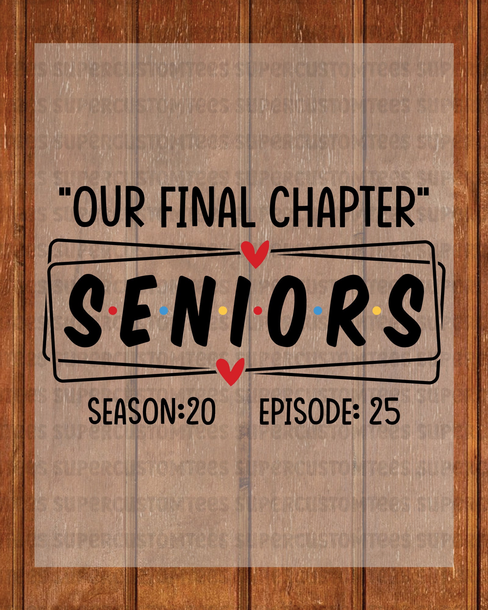 Seniors 2025 DTF Transfer Ready to Press Final Chapter
