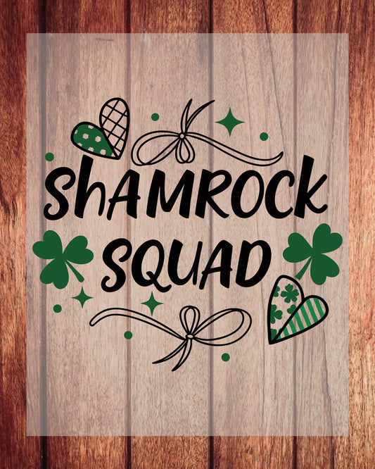 Shamrock Squad St Patrick's Day DTF Transfer Film