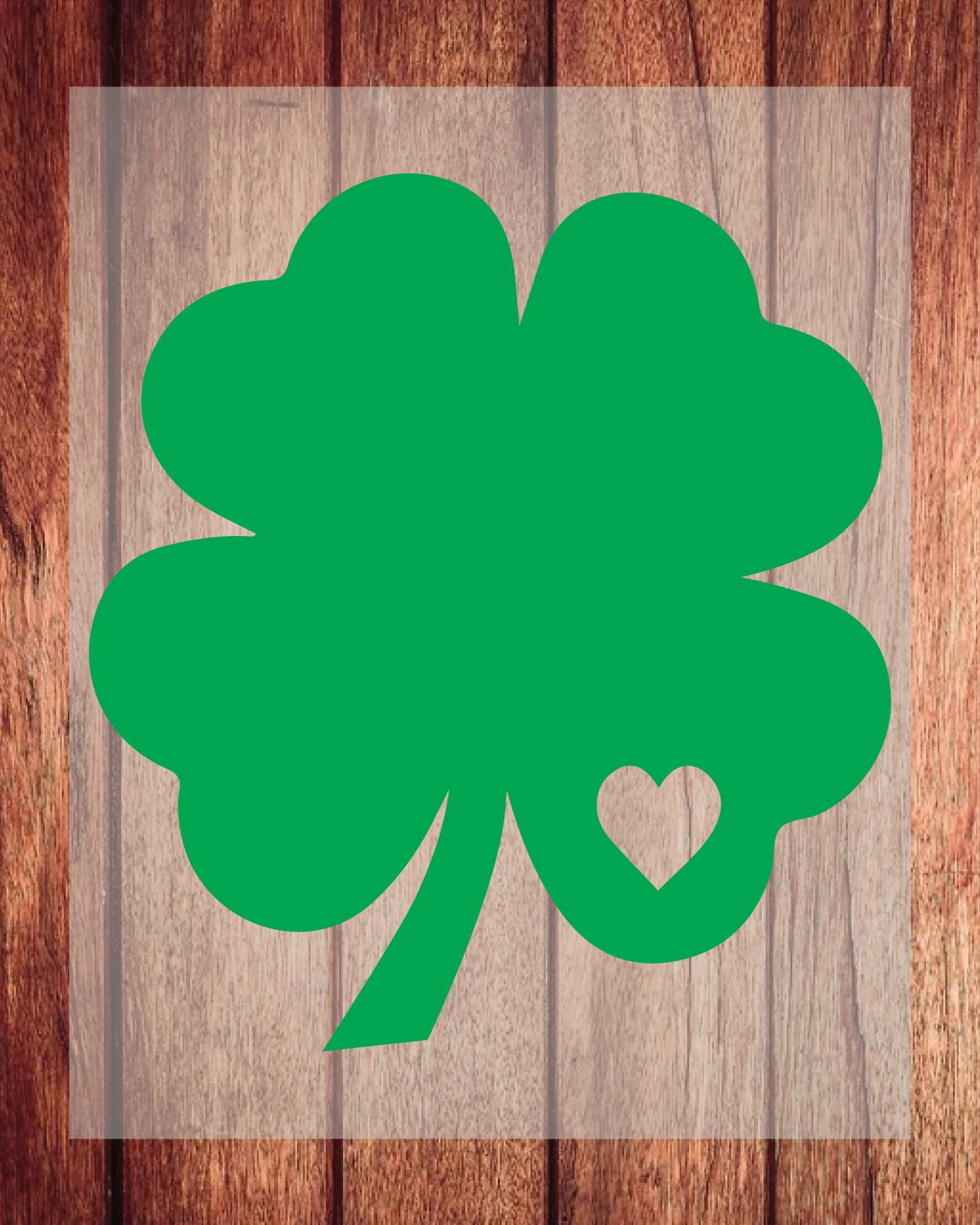 Shamrock Heart St Patrick's Day DTF Transfer Film