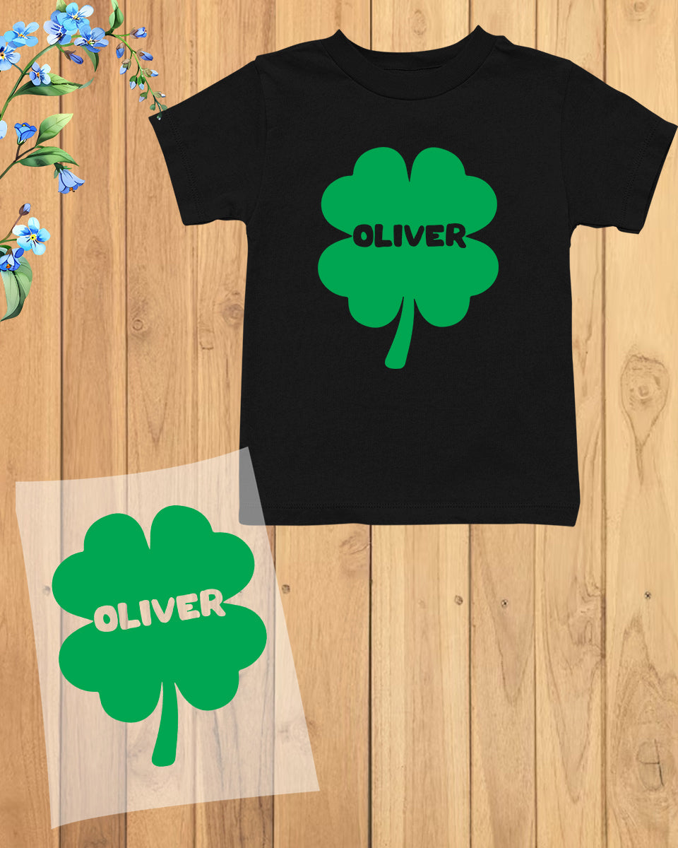 Personalized Shamrock Kids St Patrick's Day DTF Transfer Film