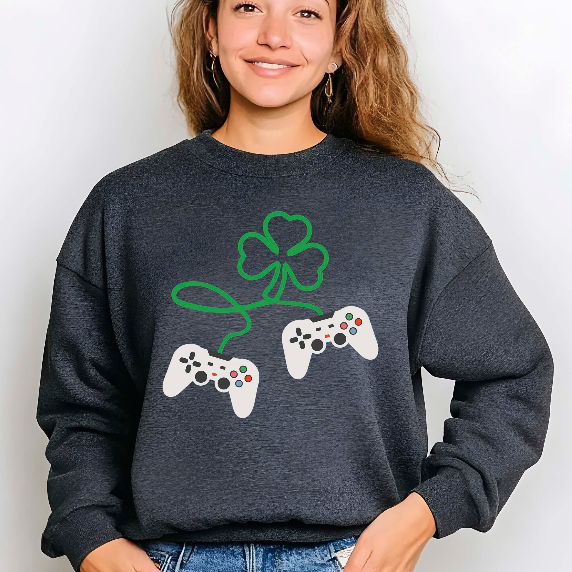 Shamrock Video Gamer DTF Transfer