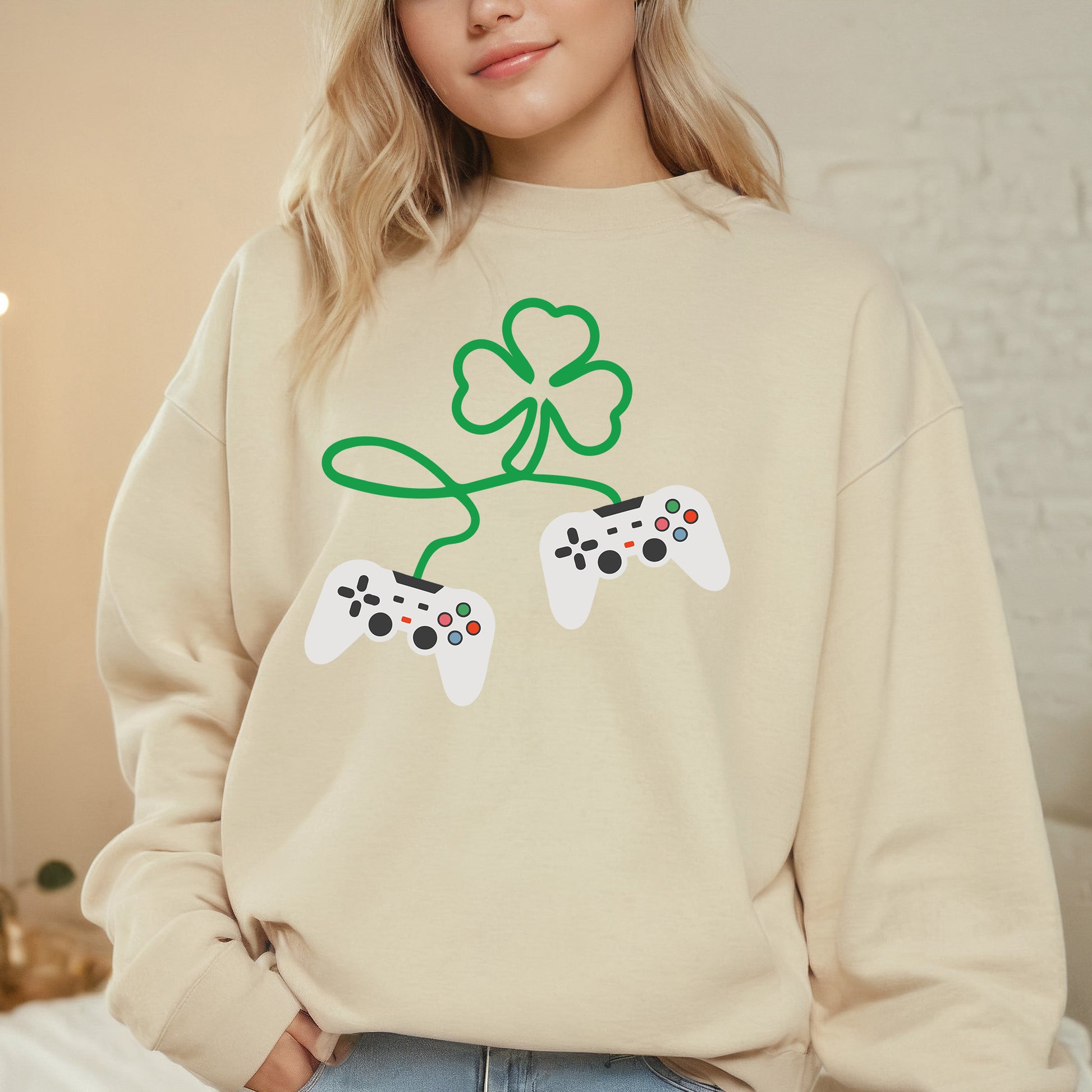 Shamrock Video Gamer DTF Transfer