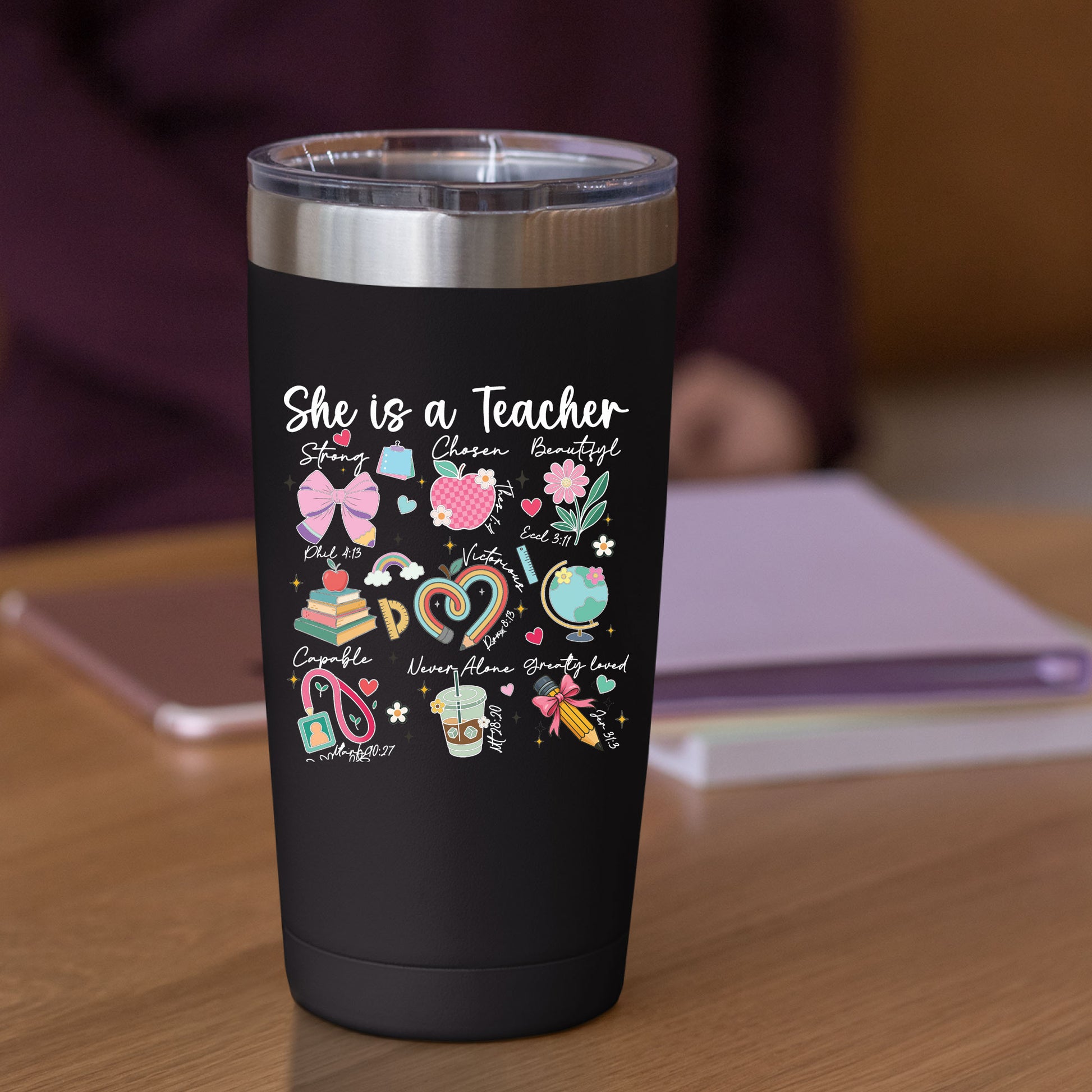 She is a Teacher Faith Quote Design DTF Transfer