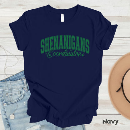Shenanigans Coordinator St Patrick’s Day Shirts Shamrock Sweatshirt Saint Patrick Party Tees Irish Sweater For Men Women Kids