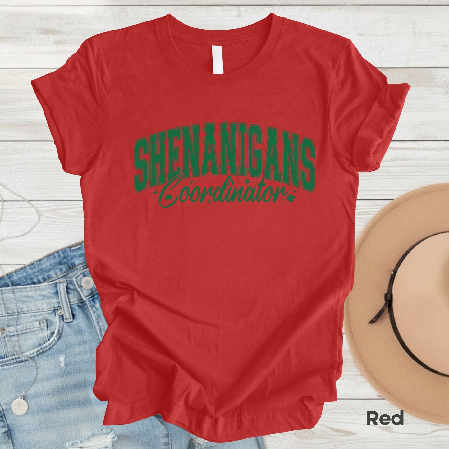 Shenanigans Coordinator St Patrick’s Day Shirts Shamrock Sweatshirt Saint Patrick Party Tees Irish Sweater For Men Women Kids